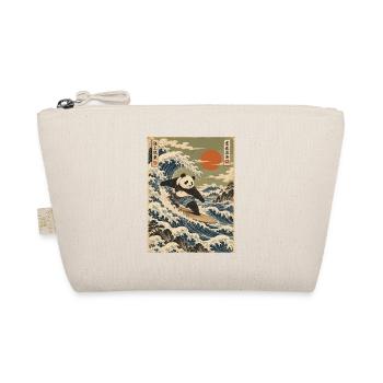 Panda, Surfen, Japanisch, Surfer, Pandabär - Bio-Täschchen - Natur - Vorne