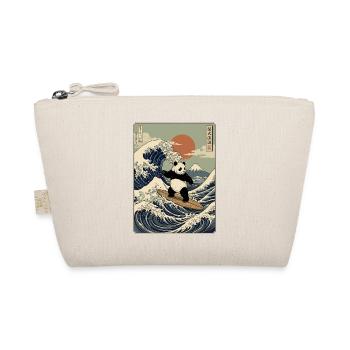Panda, Surfen, Japanisch, Surfer, Pandabär - Bio-Täschchen - Natur - Vorne