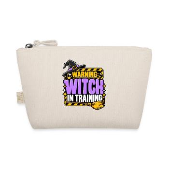 Witch in Training Warnung - Bio-Täschchen - Natur - Vorne