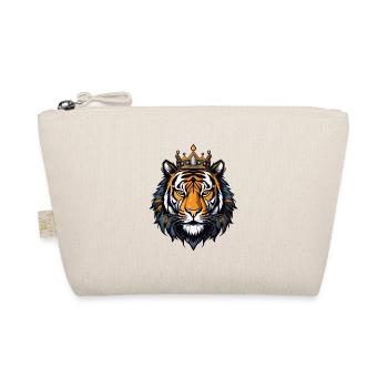 Tiger Kopf mit Krone - Bio-Täschchen - Natur - Vorne