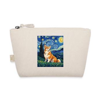 Corgi Sternennacht – lustiger walisischer Corgi-Hundeliebhaber - Bio-Täschchen - Natur - Vorne