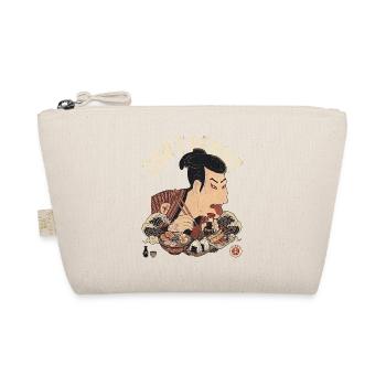 Funny Ukiyoe Sharaku Japanese Food, Ramen, Sushi - Bio-Täschchen - Natur - Vorne