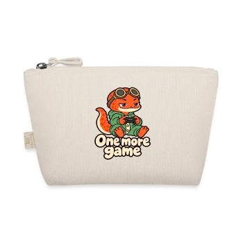 Sleepy Gamer Salamander – Noch ein Spiel - Bio-Täschchen - Natur - Vorne
