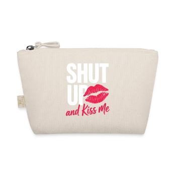 Shut Up And Kiss Me Küss Mich Einfach Valentinstag - Bio-Täschchen - Natur - Vorne