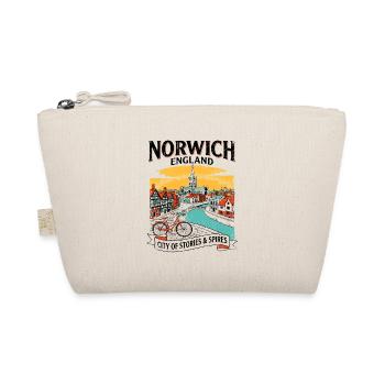 Retro Norwich England City Of Stories And Spires - Bio-Täschchen - Natur - Vorne