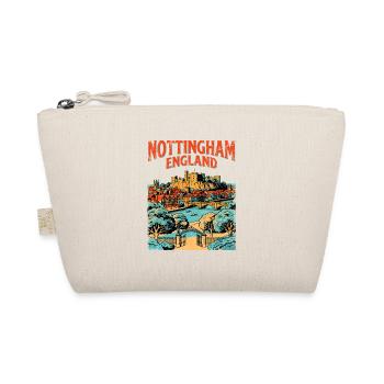 City Retro Nottingham England Castle Travel Sept - Bio-Täschchen - Natur - Vorne