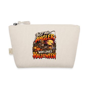 Nur ein Angler der Halloween mag - Bio-Täschchen - Natur - Vorne