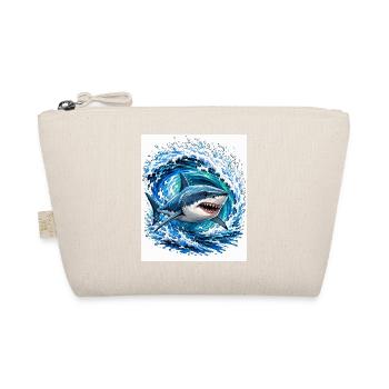 Hai in gewaltiger Welle - Bio-Täschchen - Natur - Vorne