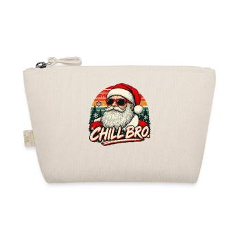  Cooler Santa Claus Sonnenbrille Chill Bro - Bio-Täschchen - Natur - Vorne
