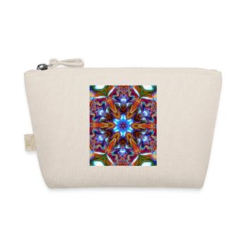 Bunter kaleidoskopische Mandala - Bio-Täschchen - Natur - Vorne
