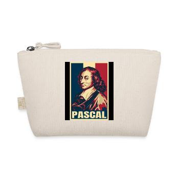 Blaise Pascal France Pop Art - Bio-Täschchen - Natur - Vorne