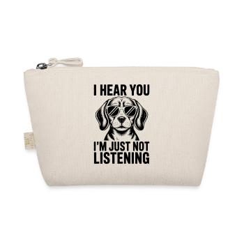 Beagle Spruch Hunde Lustiges Beagle Geschenk - Bio-Täschchen - Natur - Vorne