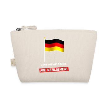 Hab meine Fahne nie verliehen - Schwarz Rot Gold - Bio-Täschchen - Natur - Vorne