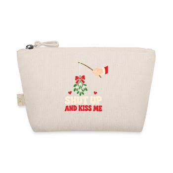 Shut Up And Kiss Me Küss Mich Einfach Valentinstag - Bio-Täschchen - Natur - Vorne