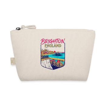 City Vintage Brighton England Coastal Skyline - Bio-Täschchen - Natur - Vorne