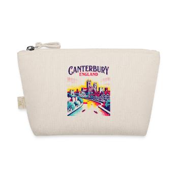City Vintage Canterbury England Cathedral Skyline - Bio-Täschchen - Natur - Vorne