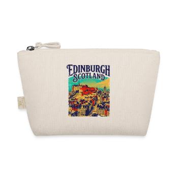 City Vintage Edinburgh Scotland Skyline - Bio-Täschchen - Natur - Vorne