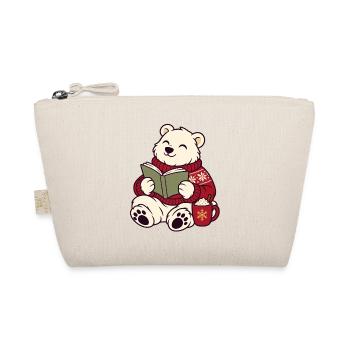 Winterleser Bärchen im Pullover - Bio-Täschchen - Natur - Vorne