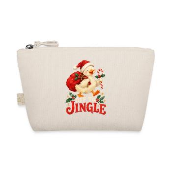 Jingle Duck Weihnachtsfreude - Bio-Täschchen - Natur - Vorne