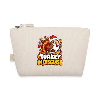 Turkey in Disguise Cartoon Christmas - Bio-Täschchen - Natur - Vorne
