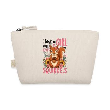 Just a Girl Who Loves Squirrels - Bio-Täschchen - Natur - Vorne