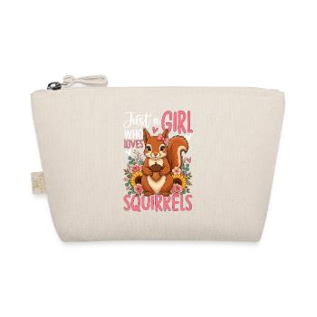 Just a Girl Who Loves Squirrels - Bio-Täschchen - Natur - Vorne