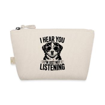 Berner Sennenhund Witz Berner Sennenhund Geschenk  - Bio-Täschchen - Natur - Vorne