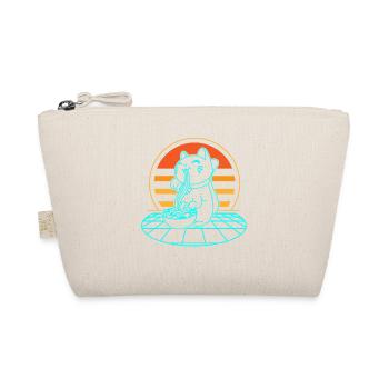 Katze Ramen Retro - Bio-Täschchen - Natur - Vorne