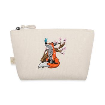 Fuchs Kirschblüten - Bio-Täschchen - Natur - Vorne