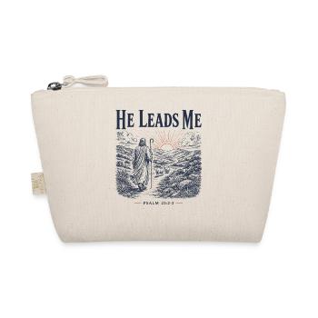 Psalm 23 Hirten-christliches Design - Bio-Täschchen - Natur - Vorne