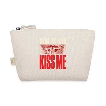 Shut Up And Kiss Me Küss Mich Einfach Valentinstag - Bio-Täschchen - Natur - Vorne