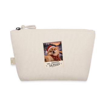 Tail Wagging Season Zwergspitz Selfie - Bio-Täschchen - Natur - Vorne