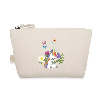 Gänseblümchen Blumen Kinder Einhorn Kinderdesign - Bio-Täschchen - Natur - Vorne