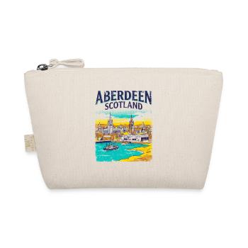Retro Aberdeen Scotland City Skyline Novelty - Bio-Täschchen - Natur - Vorne