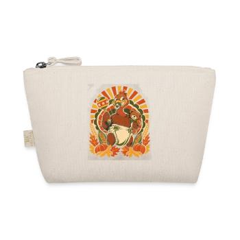Thanksgiving-Truthahn als freches Baby - Bio-Täschchen - Natur - Vorne