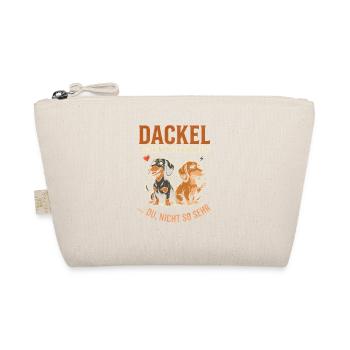 Dackel Machen Mich Glücklich Du Nicht So Sehr - Bio-Täschchen - Natur - Vorne