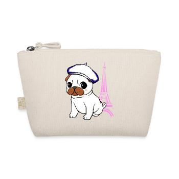 Paris Mops - Bio-Täschchen - Natur - Vorne