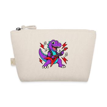 Dino Gitarrist - Bio-Täschchen - Natur - Vorne