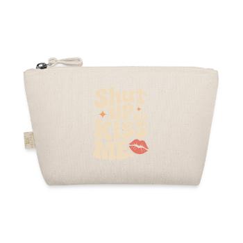 Shut Up And Kiss Me Küss Mich Einfach Valentinstag - Bio-Täschchen - Natur - Vorne