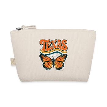 Texas Butterfly Retro Motif - Bio-Täschchen - Natur - Vorne