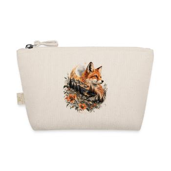 Mystischer Fuchs – Mond Wald Natur Fantasy - Bio-Täschchen - Natur - Vorne