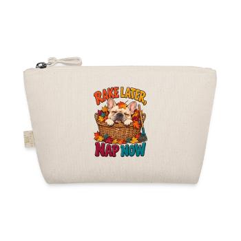  Rake Later Nap Now Französische Bulldogge Im - Bio-Täschchen - Natur - Vorne