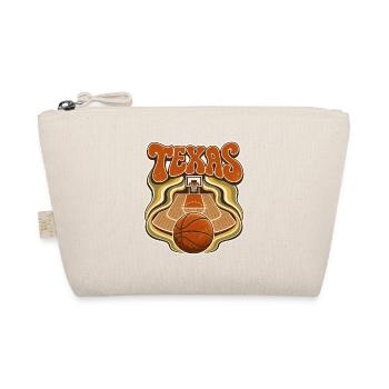 Texas Basketball Psychedelischer Retro - Bio-Täschchen - Natur - Vorne