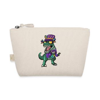 Mardi Gras Dino - Bio-Täschchen - Natur - Vorne