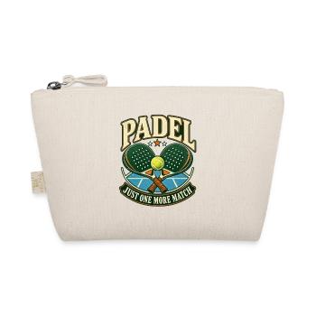 Padel Nur noch ein Match Retro-Schläger - Bio-Täschchen - Natur - Vorne