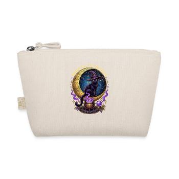 Ärger brauen Black Cat Witch Halloween - Bio-Täschchen - Natur - Vorne
