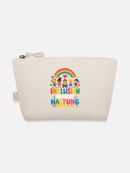 INKLUSION BRAUCHT HALTUNG – Regenbogen Schulteam - Bio-Täschchen - Natur