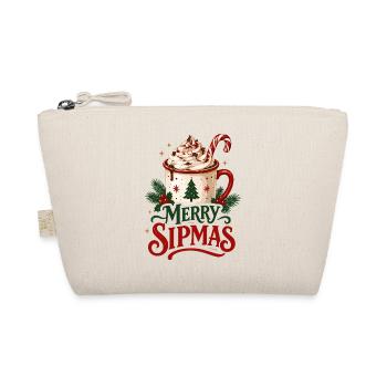 Frohe Sipmas Weihnachts-Hot Cocoa Design - Bio-Täschchen - Natur - Vorne