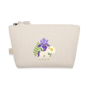 Einhorn Blumen Kinder fantasievoll Farn - Bio-Täschchen - Natur - Vorne