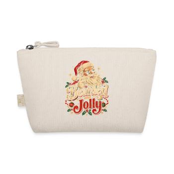 Bearded and Jolly Santa - Bio-Täschchen - Natur - Vorne